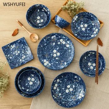 

Japanese-style dinner plate ceramic dinner plate service plate round cake plate western-style steak round plate kitchen board