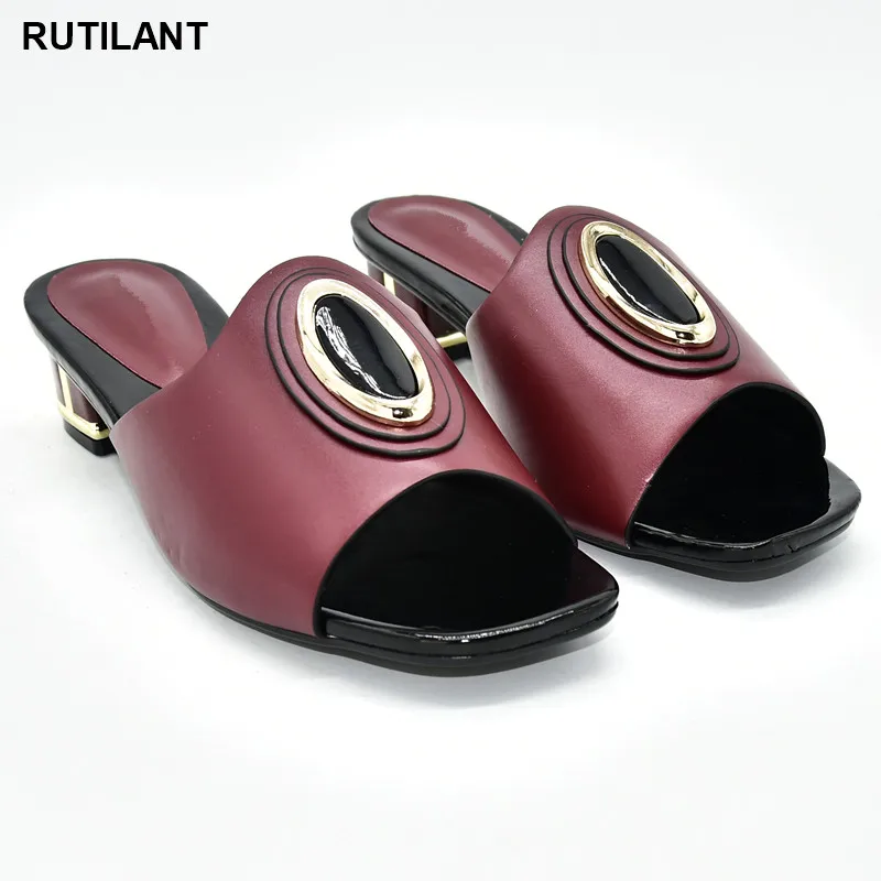 

New Large Size 43 Women Sandals Elegant Nigerian Women Pumps Shoe for Party High Quality Nigerian Women Sandals High Quality