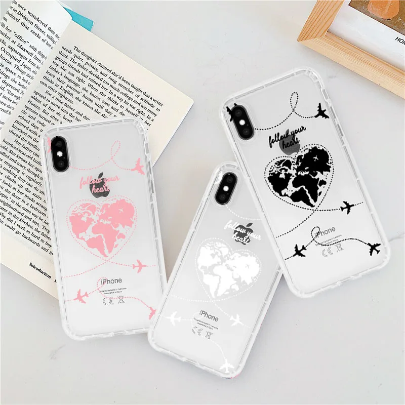 Прозрачный чехол для телефона IPhone X XR силиконовый мягкий IPhone11 8 7 6S Plus XS MAX с картой