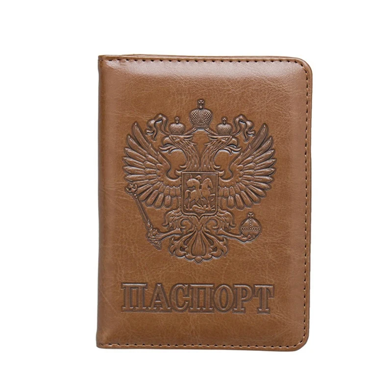 Leather RFID Blocking Passport Holder Wallet Cover Travel Document Organizer Case for Men Women with Credit Card - Цвет: CE