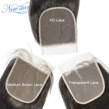 Бразильские 5x5 HD Кружева Прямые Закрытие новая звезда девственные человеческие волосы свободная часть закрытие с детскими волосами