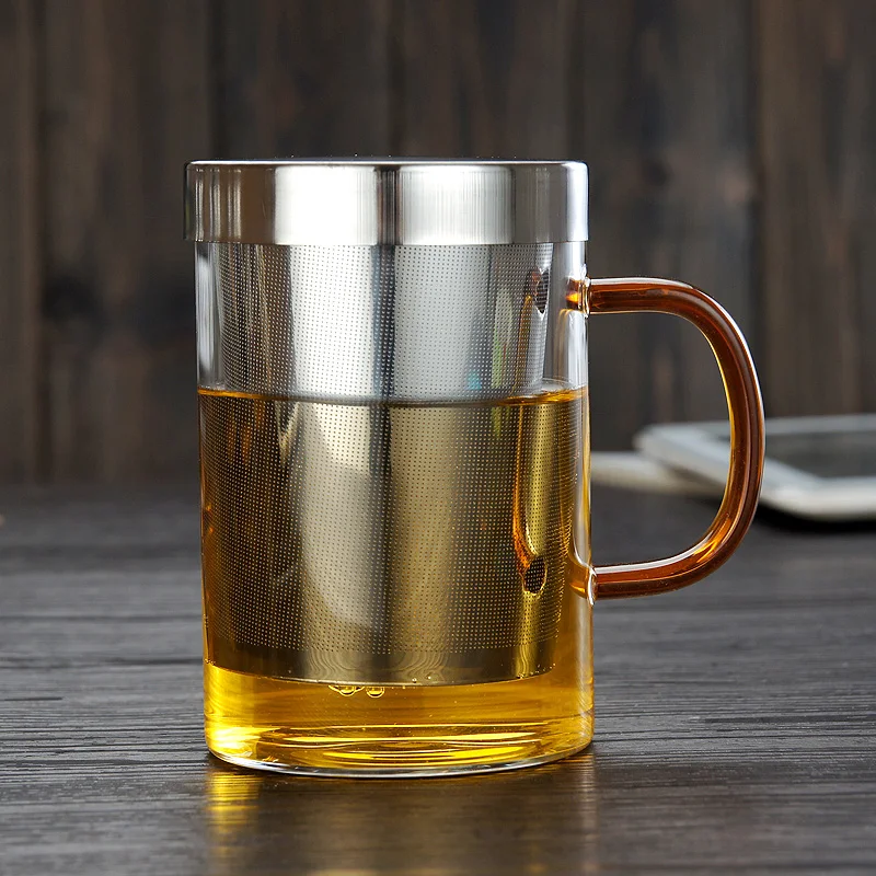 Mug infuseur cocooning en verre MODERNA