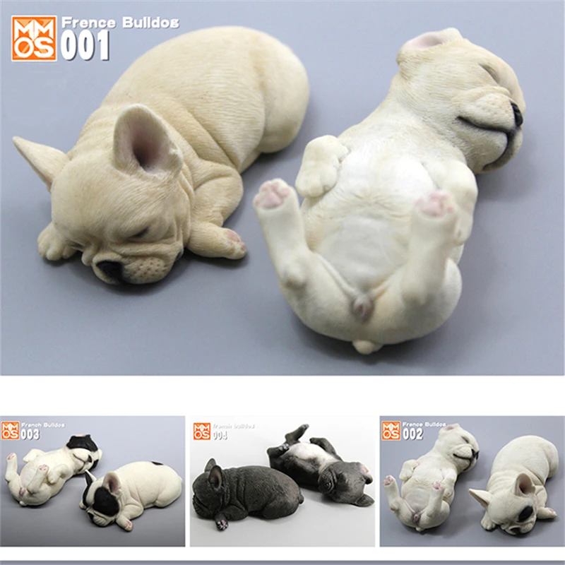 XMMOS 2 шт. спящий Французский бульдог фигурка собаки модель животного игрушки
