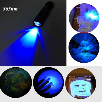 

365nm 395nm AA Battery UV Led Flashlight Torch Light Ultra Violet Light Ultraviolet Blacklight For Marker Checker Detection