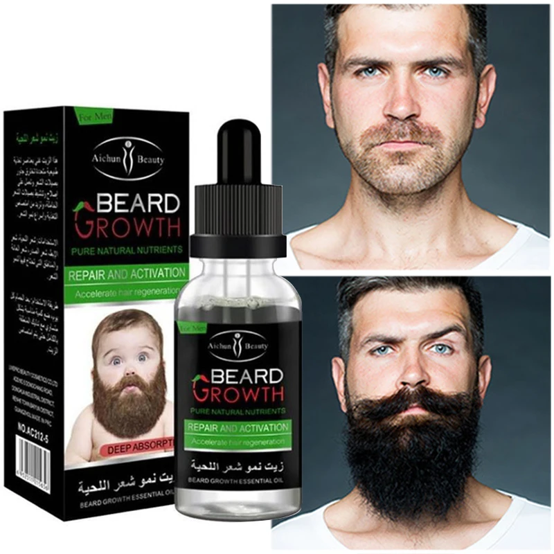 Natural Men's Beard Essential Oil Hair Loss Treatment Quick Growth Repair  Maintenance Nourish Ginger Vitamin E Beard Care 30ml - Beard Oils -  AliExpress