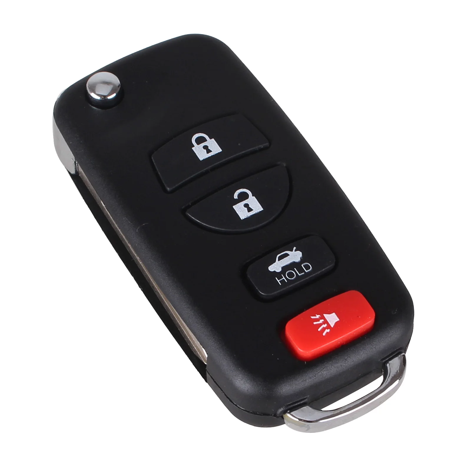 KEYYOU модифицированный откидной складной дистанционный ключ для Nissan Infiniti Xterra Frontier Muranon PATHFINDER TITAN Fob 4 кнопки Автомобильный ключ