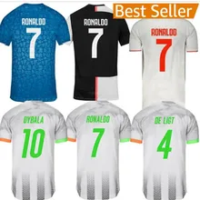juve Футбольная Футболка BUFFON Dybala DE LIGT Ramsey Emre Can Ronaldo Mandzukic Kean Футбольная Футболка для взрослых 19/20 juve