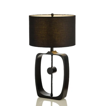 شراءلمبة مكتب نوم أباجورة مكتب فندق استقبال غرفة المعيشة آخر الحديثة الأسود المطاوع الحديد المستمر نظام لمبة مكتب