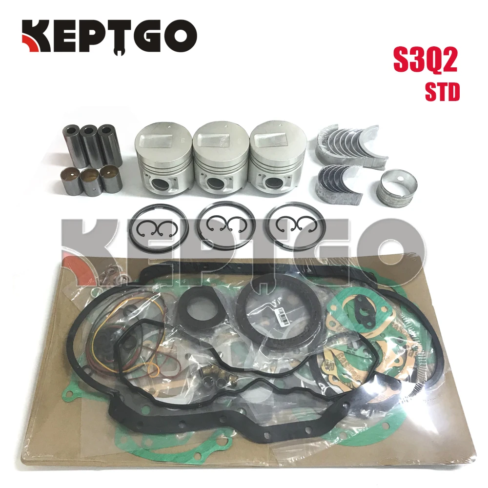 

S3Q2 S3Q2T STD Overhaul Rebuild Kit Piston Ring Bearing Gasket For Mitsubishi Engine Caterpillar 303.5C 303C CR
