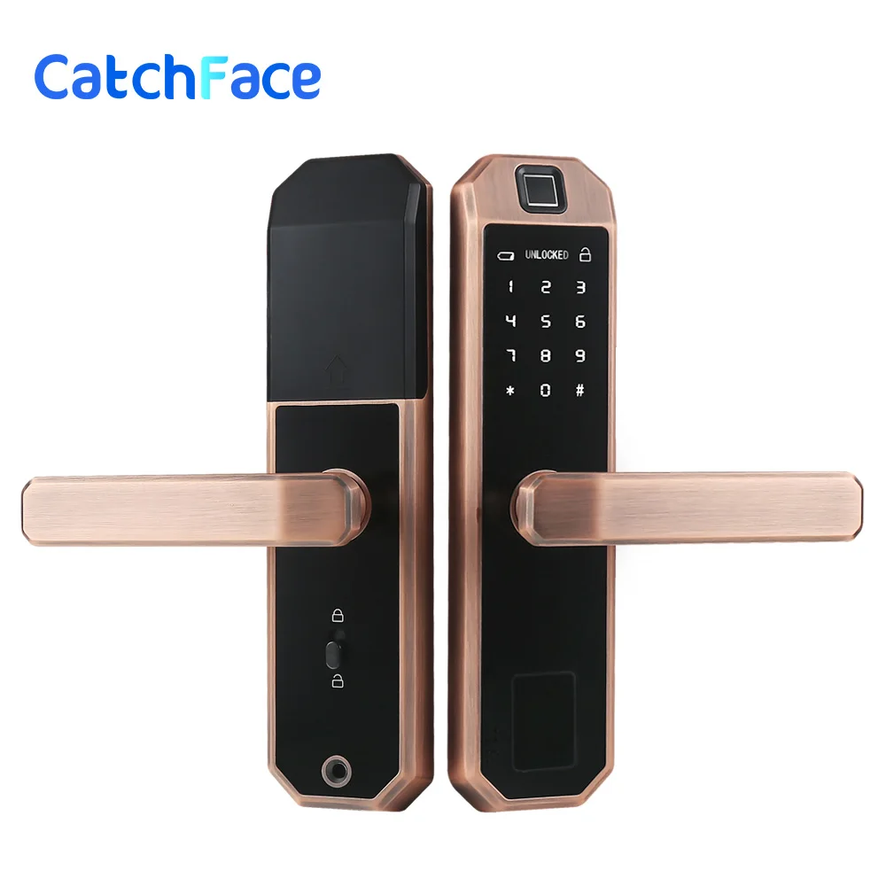 US $107.03 TTlock APP Fingerprint Door Lock Smart WIFI Card Digital Code Electronic Door Lock Home Security Mortise Lock