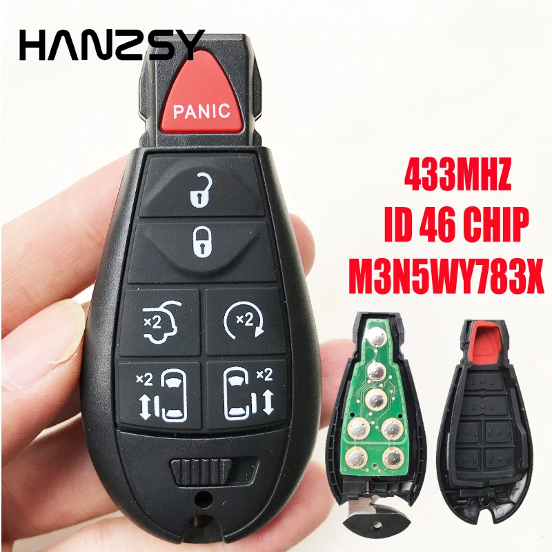 Llavero de la llave del Jeep Grand Cherokee 2008-2013 M3N5WY783X, IYZ-C01C para