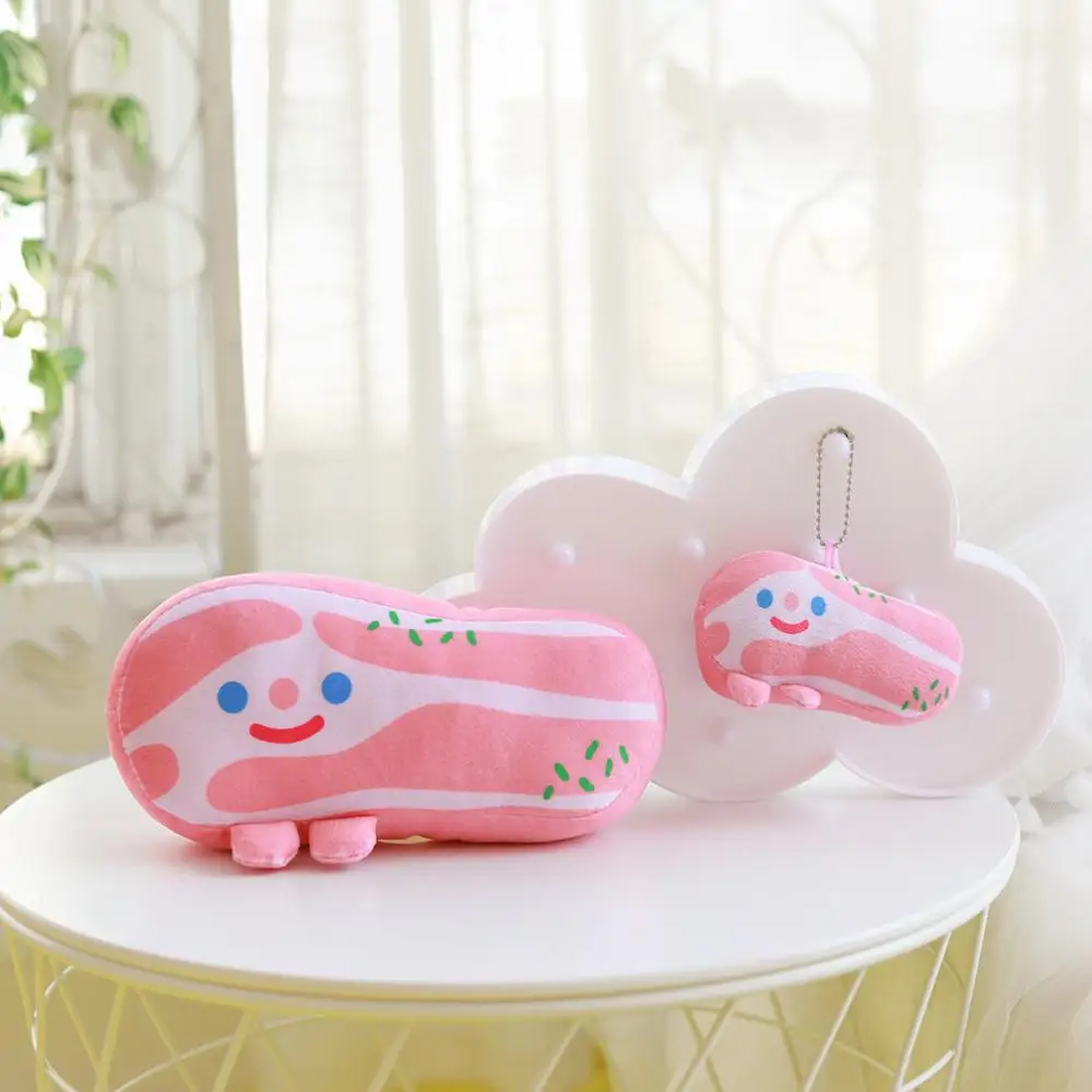 Корейская поп Kawaii плюшевая подушка с беконом, мягкая милая мягкая подушка, кукла из свинины, рождественские подарки, детские игрушки