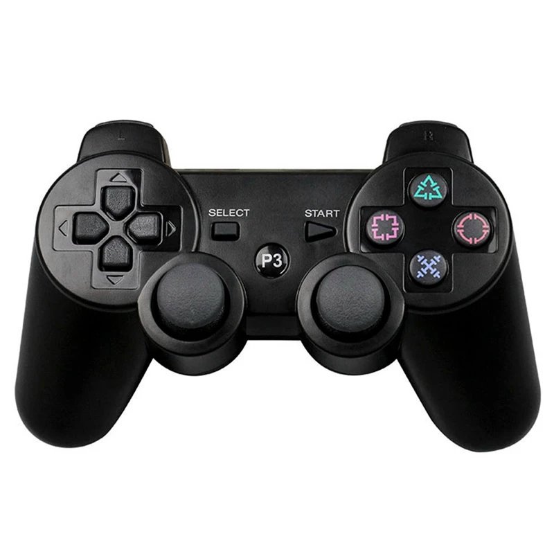 Универсальная Кнопка Снежинка, беспроводная Bluetooth ручка для PS3, беспроводной игровой джойстик, игровые аксессуары для планшетов, Смарт ТВ - Цвет: BK