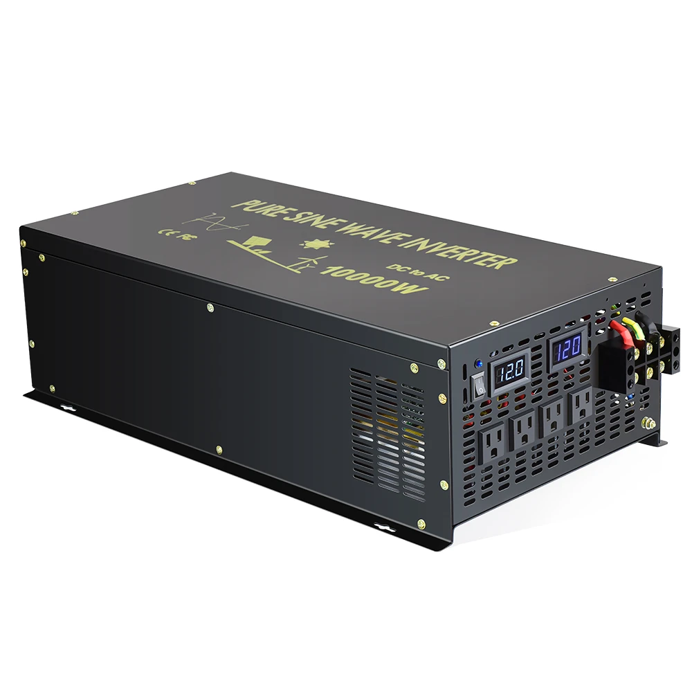 10000W Off Grid Pure Sine Wave Inverter Power Inverter 24V to 220V ...