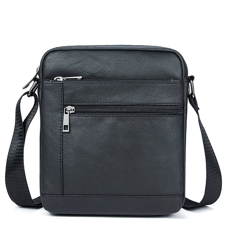 2021 New Men Leather Small Ipad Crossbody Bags for Naturally Male Flap Messenger Bag Men&amp#39s Genuine Shoulder |