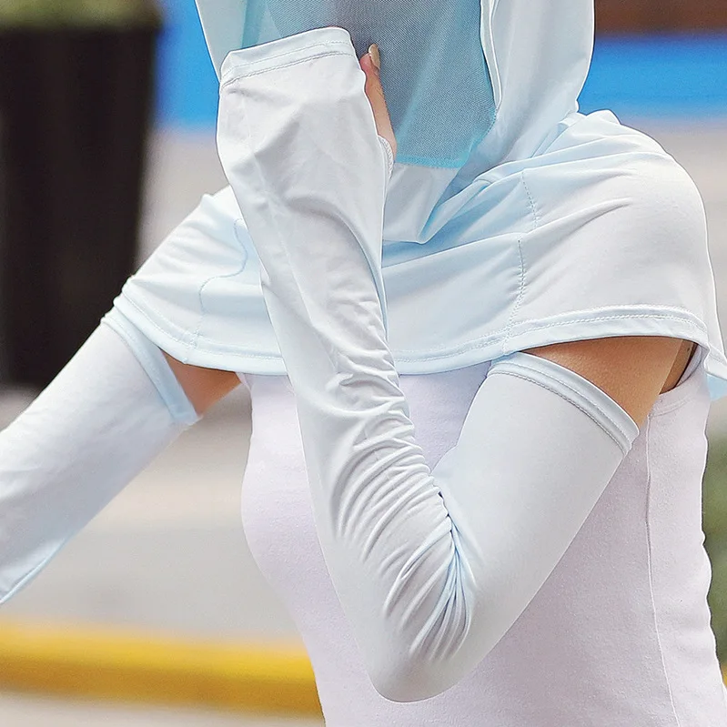 Sleeve light blue Защита от солнца мотоциклетная маска для лица многофункциональный шарф защита шеи мотоцикл Балаклава для нанесения маски на лицо пылезащитный щиток для лица - Цвет: Sleeve light blue