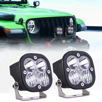 

50W Led Fog Lights Bar Pods Spot Flood Combo Lamp, 3000LM Work Light Off Road Driving Fog Light Super Bright 2Pcs for Truck ATV
