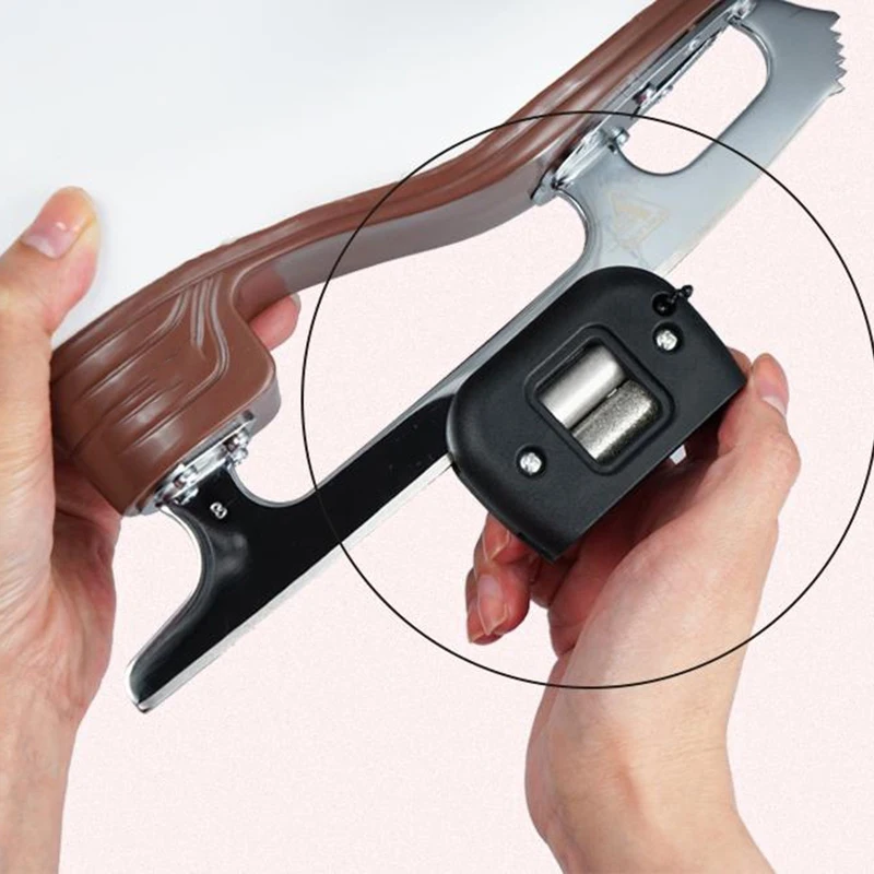 Hand Held Skate Sharpening Skating Tool 80# 400# diamond dual Sharpener Ice Skates Blade Sharpener snow skiing Skate Sharpener
