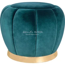 Sofa Ottoman Fashion Makeup Round Stool creativity change shoe stool Home Small Stool Fashion Creative Velet Modern 38x40cm