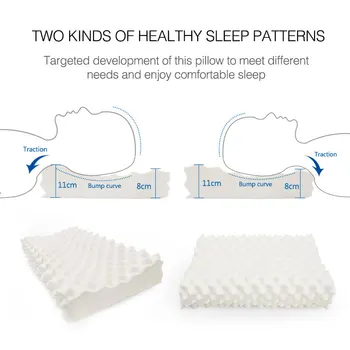 

Imported natural latex pillow white with pillowcase suitable for most people soft highly elastic bedside pillows for home hotel
