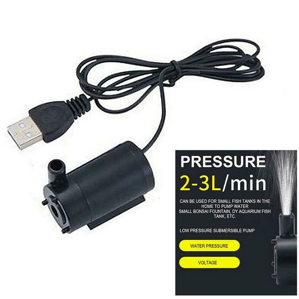 Бесщеточный домашний инструмент портативный аквариум USB интерфейс воды Мини Фонтан погружной носос для водоема аквариум немой Практичный Прочный