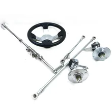 168CC картинг UTV Багги 7,8 см фланец ATV Передняя рулевая передача рейка универсальный шарнир рулевые тяги с рулевым колесом