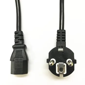 

250V 10A EU Power Cord 1.5m 1.8m 3m Euro Plug IEC C13 Power Adapter Cable 0.75mm2 For Desktop PC Monitor Printer TV Projector