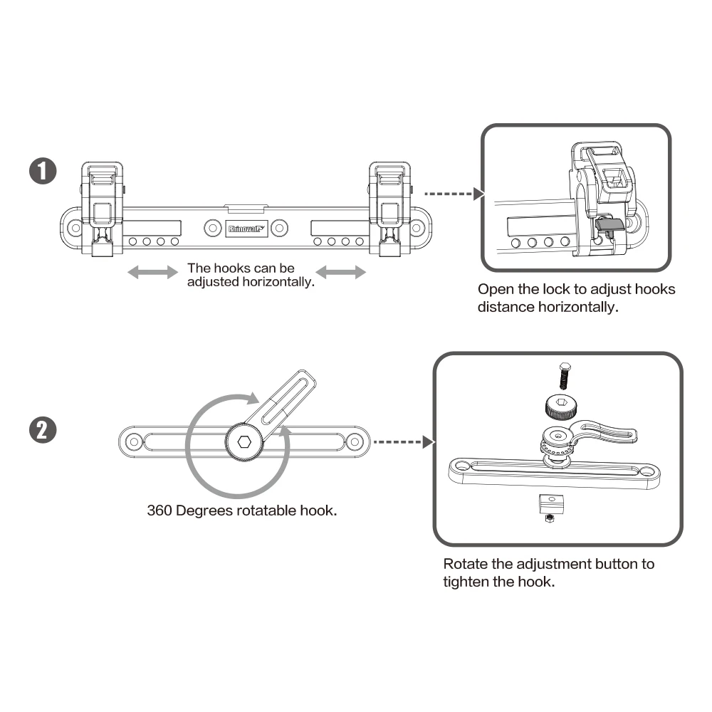 Rhinowalk RK19005 Bicycle Bag Buckle Set Bike Bag Accessories - Image 4