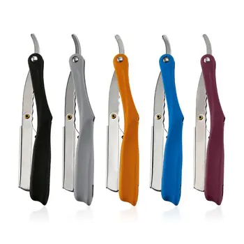 

Stainless Steel Razor Holder Vintage Manual Folding Hair Cutting Knife Holder New