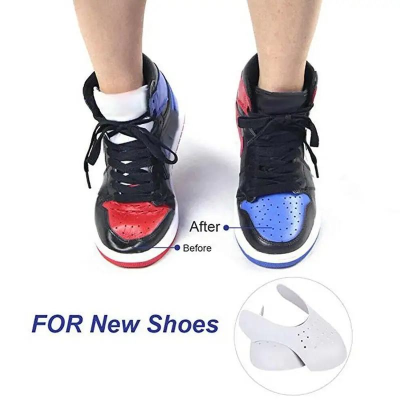 

1 Pair Bending Crack Shoe Stretcher Protector Toe Cap Anti-crease Washable Toe Cap Support Universal Shaper