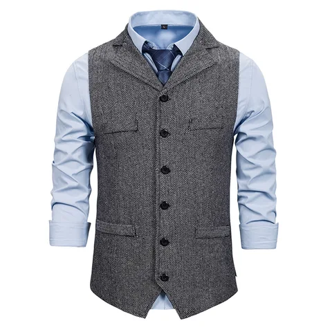 Arrival Dress Vests For Men Slim Fit Mens Suit Vest Male Waistcoat Gilet Homme Casual Sleeveless Formal Business Jacket