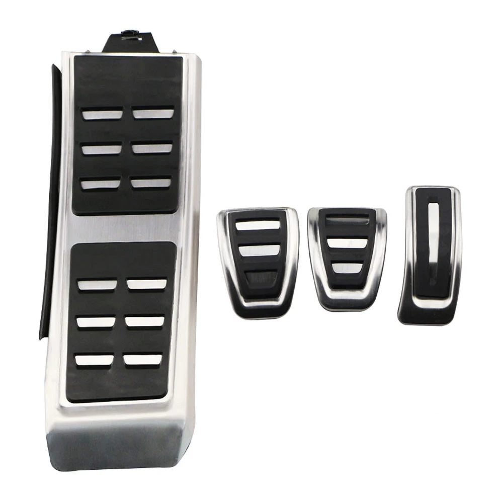 Zeratul Auto Stainless Steel Car Pedals Parts for Audi A6 C7 S6 4G 2012-2015 LHD AT MT Gas Brake Rest Foot Pedal Cover