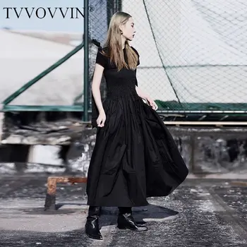 

korea White Black Dress Fashion New Women Bandage High Waist Small Fresh Casual 2020 Summer Loose Elegant Dress GCC3605