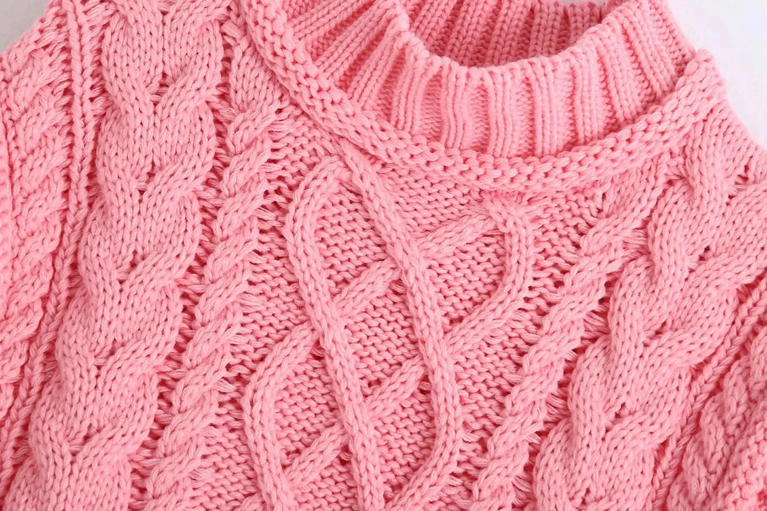 MosiMolly Pretty Pink Sweater Vest Women Cable Knit Sleeveless Knits Jumper Pullovers Sweater Cropped Sweater Tank