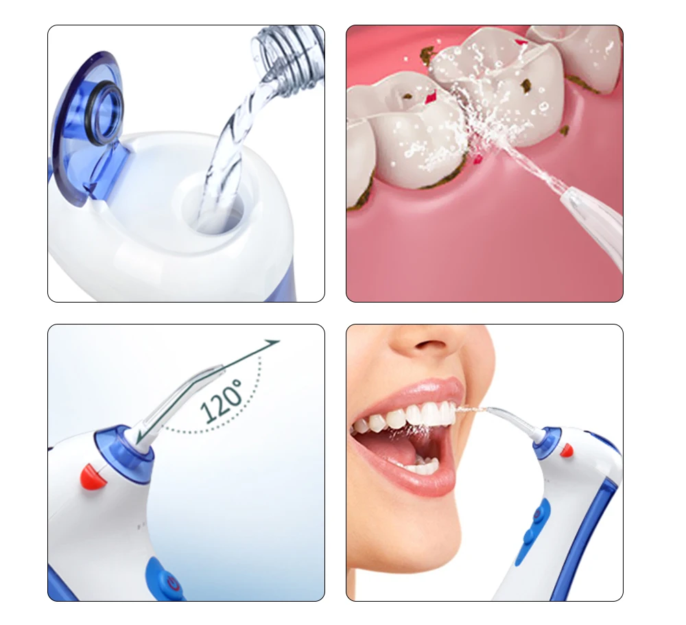 Nicefeel перезаряжаемый электрический портативный ирригатор для полости рта профессиональный беспроводной стоматологическая струя воды Flosser Oralcare очиститель зубов
