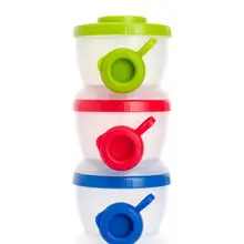 Новые 3 слоя лягушка Стиль Портативный контейнер для детского питания коробка Эфирное молоко и злаки Бутылочки для присыпки Дети Ясельного возраста Детские формула контейнер для молока