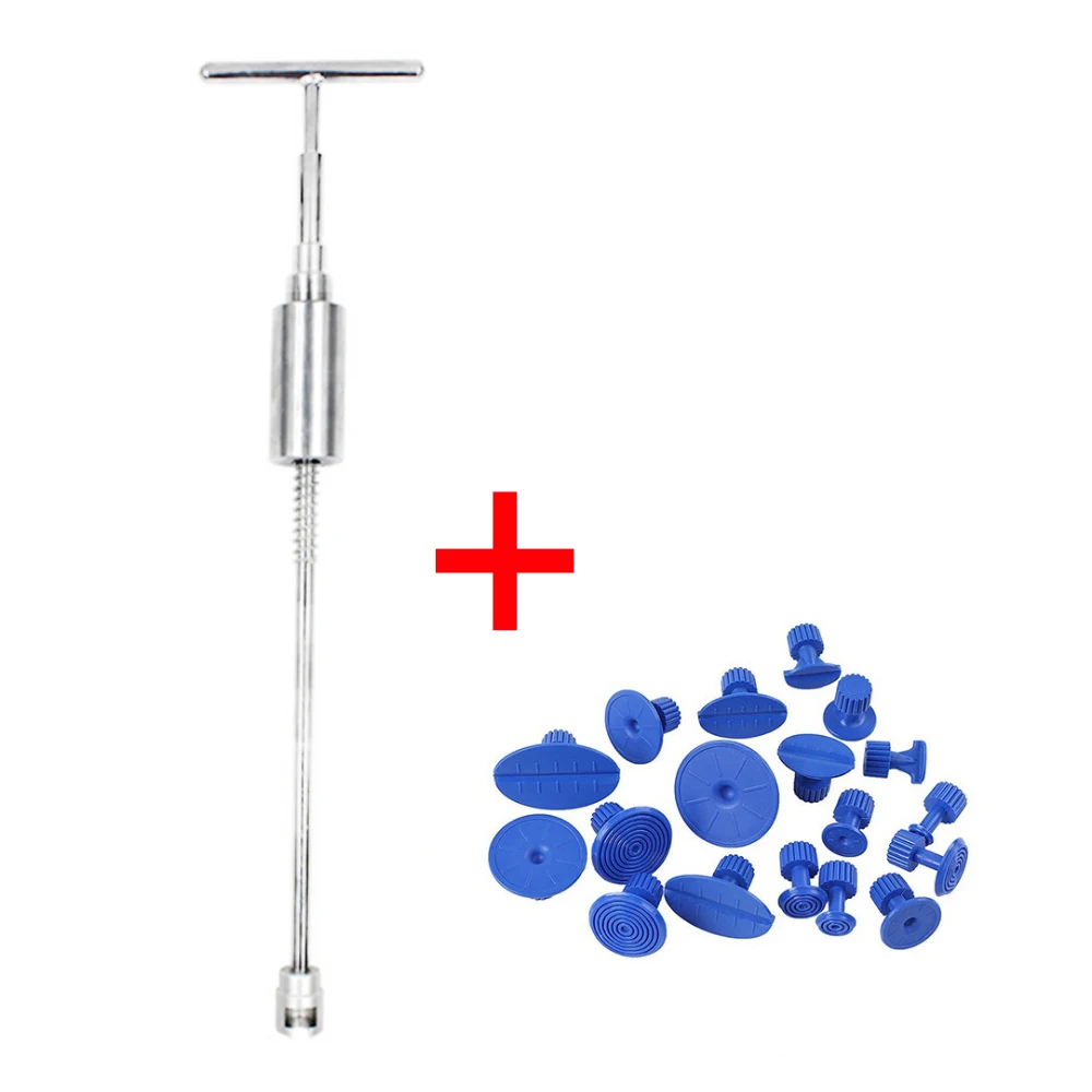 

Tools Car Sag Repair Tool Repair Puller 2 In 1 T Pull +18 Blue Hand Tools Combination Home DIY