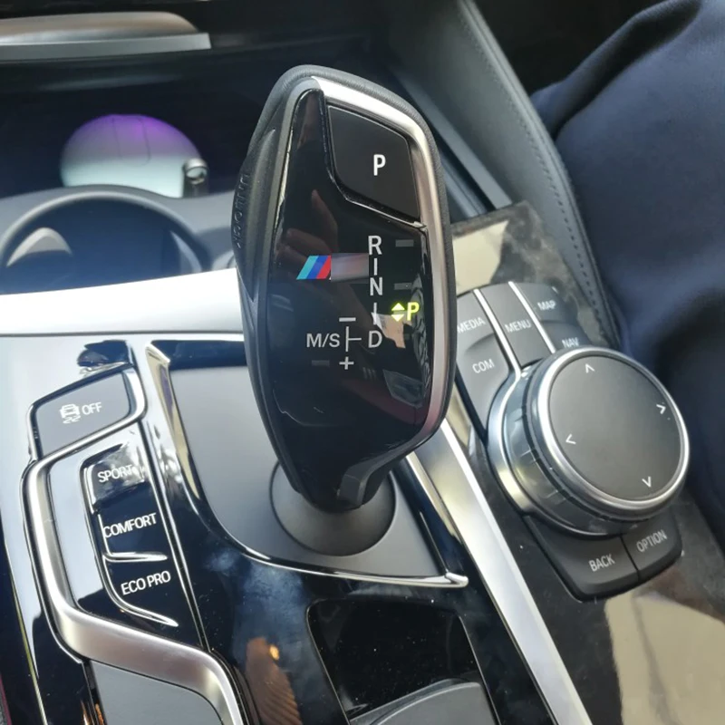 M Спорт рукоятка рычага переключения передач Шестерни Панель накладка Стикеры для BMW G30 G38 G02 525 530 540 730X3X4