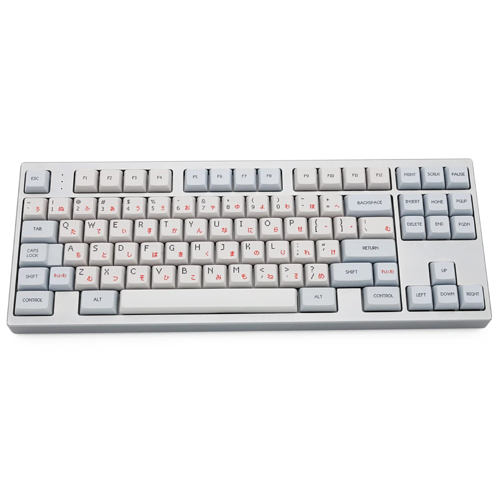 kprepublic Japanese pixel root Japan black red font language xda profile Dye Sub Keycap PBT for gh60 xd60 xd84 tada68 87 104