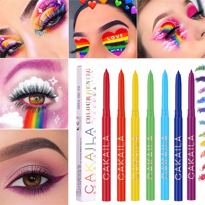 Insister balkon Spektakulær 18 Color Option Rainbow Eyeliner Gel Pencil Easy To Wear DIY Holiday Eye  Makeup Long Lasting No Smudging Eye Pencil Cosmetics