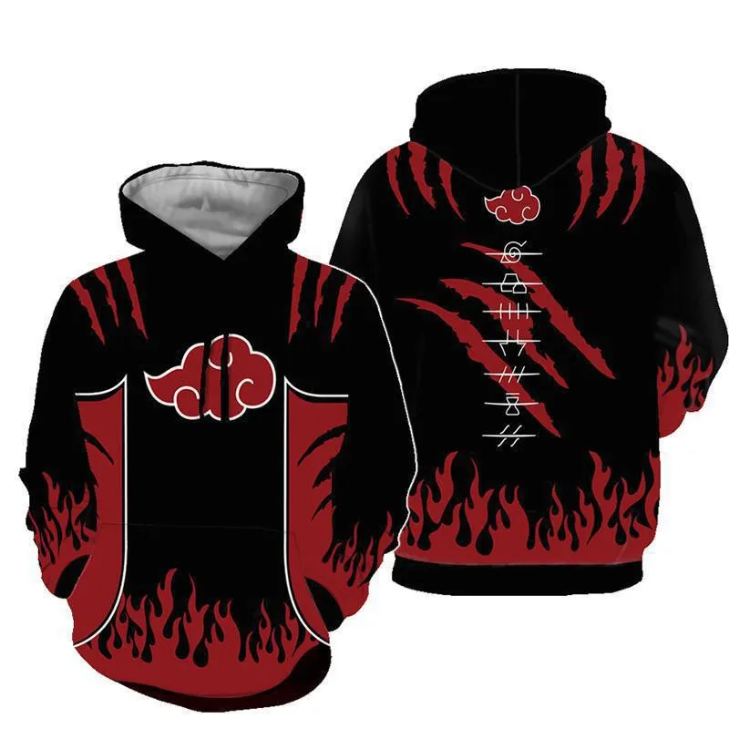 Uzumaki Naruto Akatsuki, одежда для косплея, штаны, толстовка, футболка, аниме Наруто, для взрослых, Мужская толстовка, куртка, 3D принт, пуловер с капюшоном