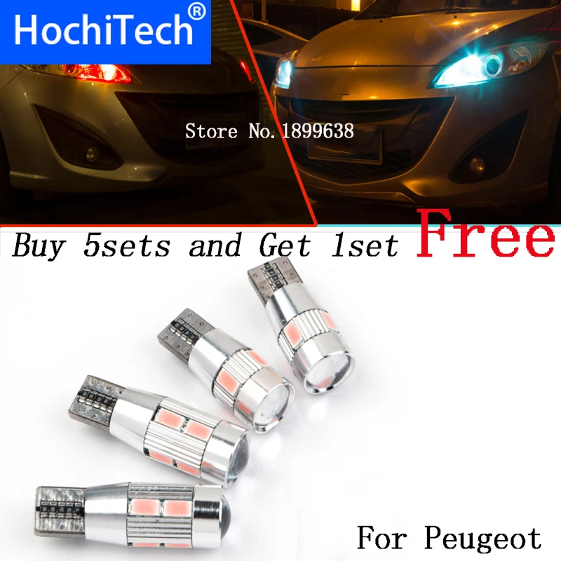 

1pc safe No error T10 light 194 W5W high brightness LED Canbus For Peugeot 107 1007 206 207 2008 301 307 308 407 508 607