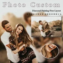 

Diamond Painting Custom Photo 5D DIY Cross Stitch Diamond Embroidery Picture of Rhinestones Sale For Home Wedding Decoration