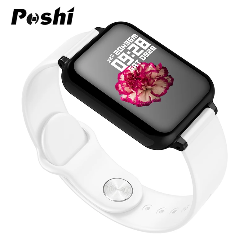 Умные часы, напоминающие Apple Watch, на английском/испанском/русском языке, умные часы, на базе Android iOS, для телефона, для измерения сердечного ритма, артериального давления, спортивные часы - Цвет: white