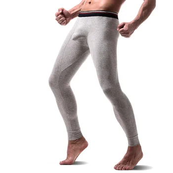 

Thermal Underwear Bottoms with Breathable Comfortable Big Pouch Medium Thick Warm Cotton Long Johns for Men Plus SizeL-7XL