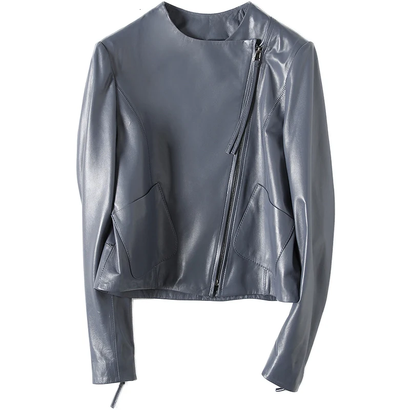 Genuine Leather Jacket Spring Autumn Women Real Sheepskin Coat Female Korean Motorcycle Jackets Chaqueta Mujer MY1956 | Женская одежда