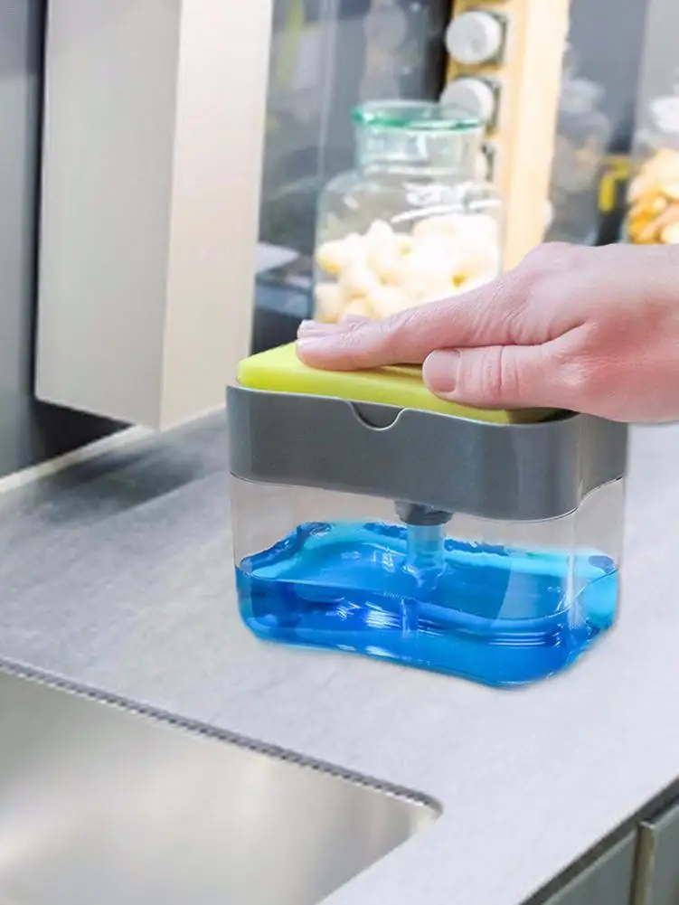 Cena Dozownik do mydła gąbka Caddy nietoksyczny bezwonny dozownik do kuchni nowy wysokiej jakości dozownik do mydła akcesoria do czyszczenia