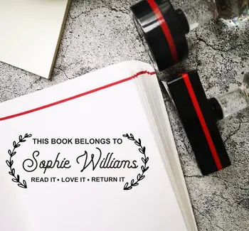 

This book belongs to Custom Teacher name ink Stamp,Personalized self inking LIBRARY Stamp,English Spanish Teacher Stamp
