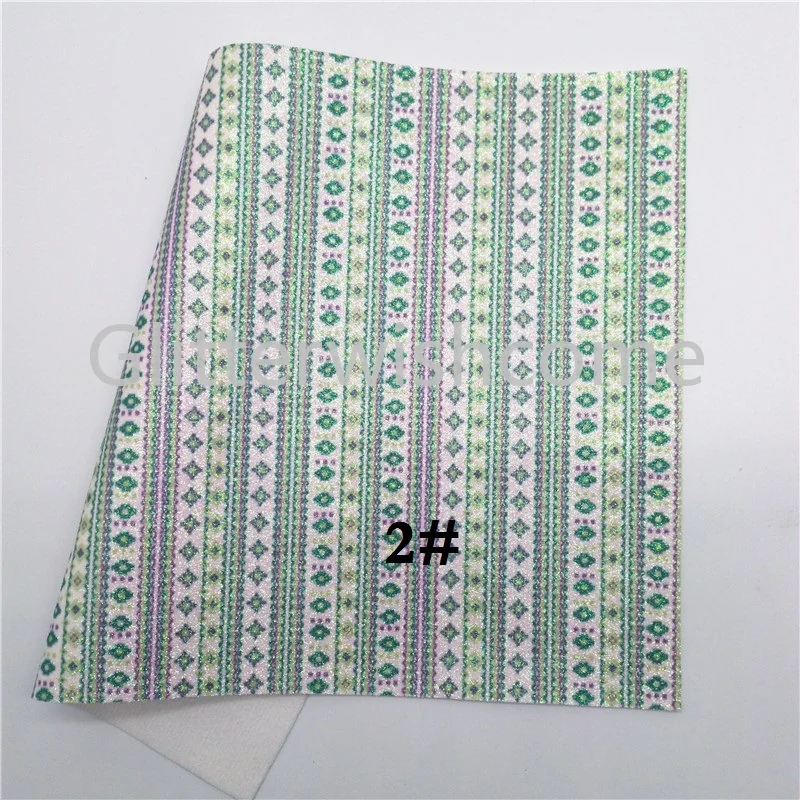 Glitterwishcome 21X29 см A4 размер блеск с принтом листы ткани, мягкий стрейч PU искусственная кожа ткани листы для бантов, GM461A