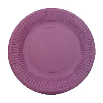 

10Pcs Disposable Paper Plates Birthday Party Circle Plate Fruit Plate Cake Tray Tableware Birthday Party Supplies